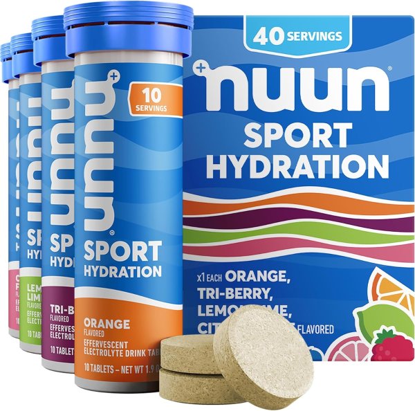 Nuun Sport Electrolyte Tablets Mixed Flavors 4 Pack
