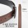 JASGOOD Men's Leather Reversible Belt 1.3 Inch