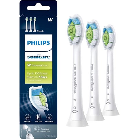 Philips Sonicare HX6063/65 牙刷头 白色 3个