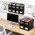Tcbelosion Collapsible File Organizer Box Black-Yellow 2 Pack
