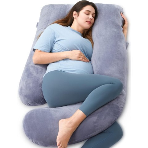 Momcozy U型孕妇枕 57英寸 灰色