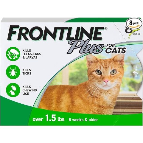 FRONTLINE Plus 猫用绿标驱蚤滴剂 8支