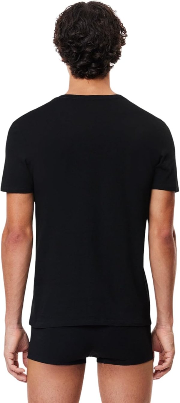 Lacoste Men's Slim Fit V-neck Undershirt 3-Pack