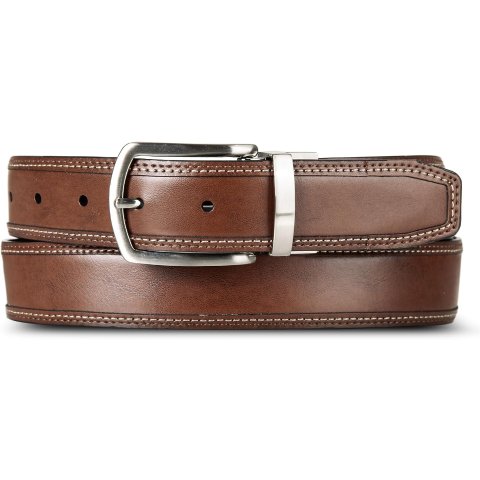 Nautica Men s Reversible Leather Belt Metal Buckle