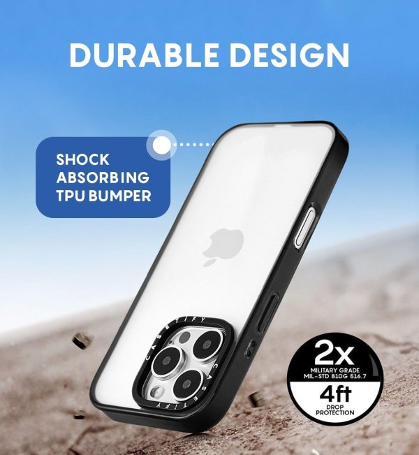 iPhone 14 Pro Max 手机壳 透明黑