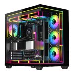 DIYPC IDX3 机箱 4风扇 黑色