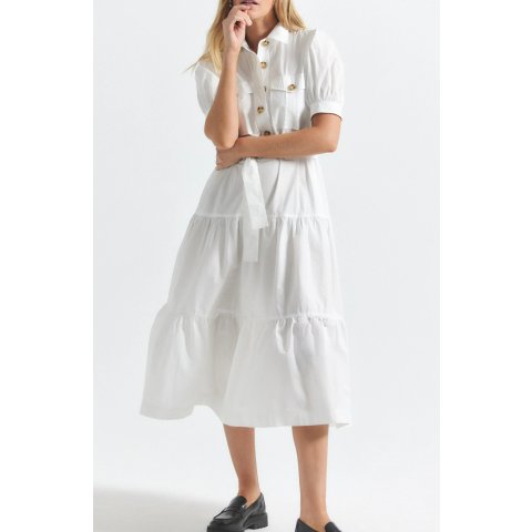 Buffy Short Sleeve Cotton Utility Dress Women