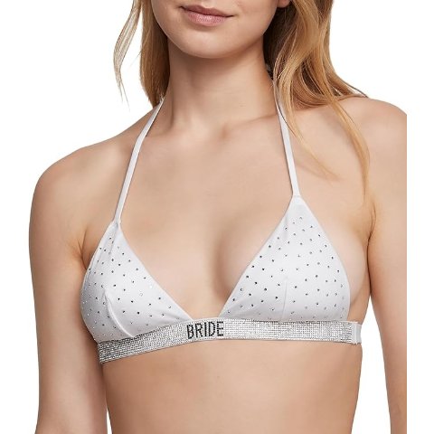 Victoria s Secret Bride Shine Triangle Bikini Top