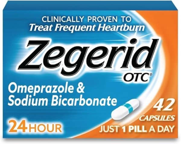 Zegerid OTC 奥美拉唑 20mg 42粒