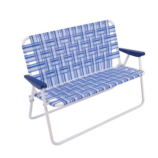 Camp & Go Love Seat Folding Chair Blue 4ft