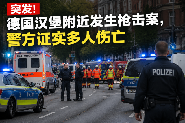 突发！德国汉堡附近发生枪击案，警方...