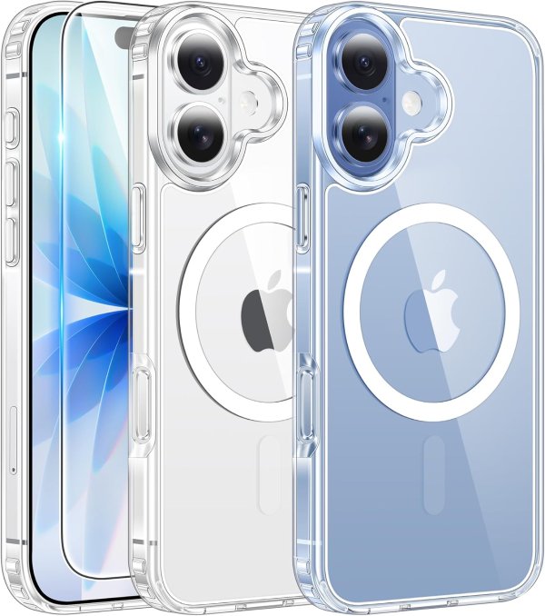 FNTCASE iPhone 17 Clear Magnetic Phone Case