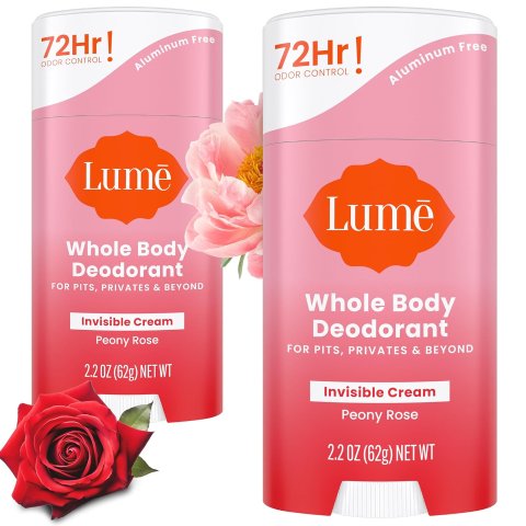 Lume 止汗膏 2.2盎司 牡丹玫瑰 2支
