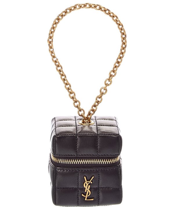 Saint Laurent Cassandre 迷你皮革零钱包