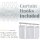 jinchan Ombre Grey Shower Curtain 70x72 Inches