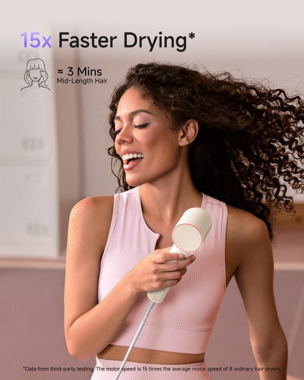 Air Hair Dryer 110,000 RPM Milktea