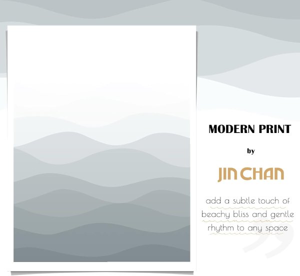 jinchan Ombre Grey Shower Curtain 70x72 Inches
