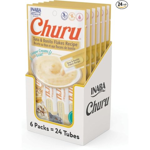 INABA Churu 猫条 金枪鱼柴鱼 24支