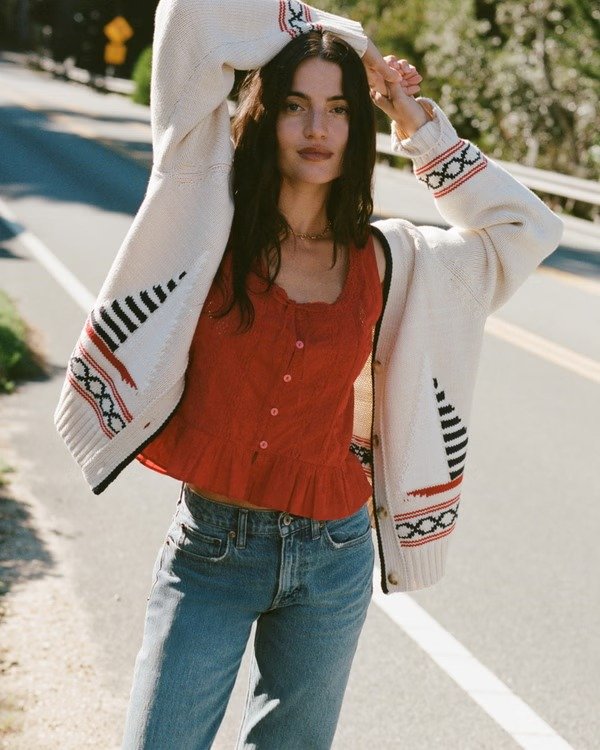 Abercrombie 女士棉混纺开衫