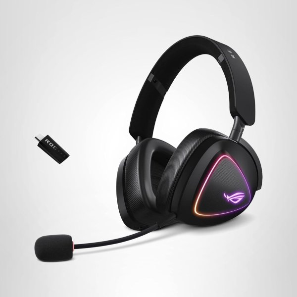  ROG 棱镜2 三模无线耳机 50mm钛膜 黑色