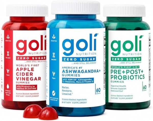 Probiotic Gummies 90 Count 3-Bottle Set
