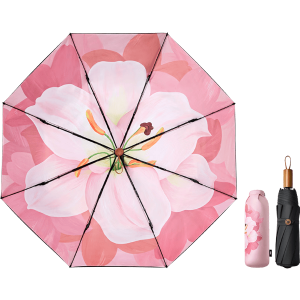 BENEUNDER BM011 双层黑胶防紫外线三折晴雨伞