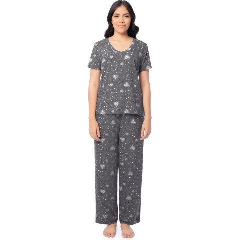 Women s Short Sleeve Sleep Set 2 Piece
