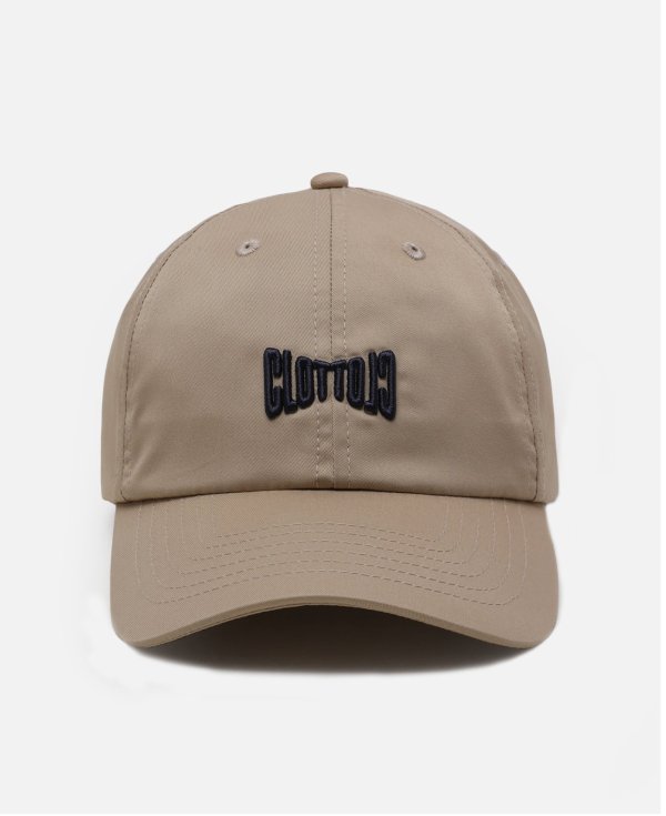 Logo Pattern Cap Beige