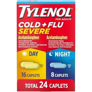 Tylenol  Daytime+Nighttime 感冒药 24片