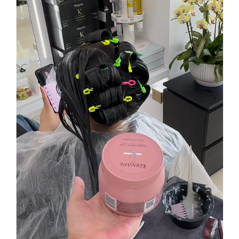 Kerastase高端奢护必备！在家也能自己做！琉彩臻护固色发膜 200ml
