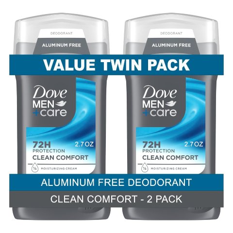 Dove Men+Care Deodorant Stick Clean Comfort 3oz Twin Pack