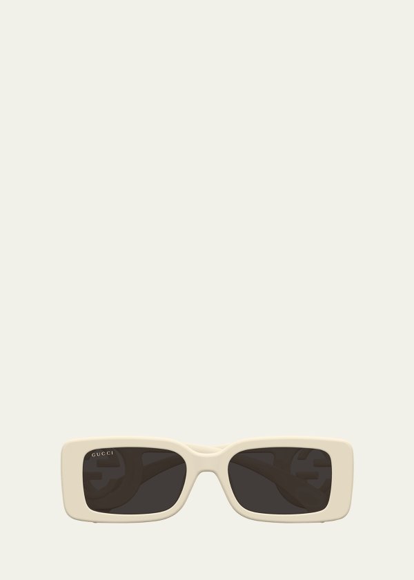 GG Rectangle Acetate Sunglasses