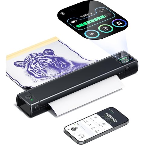Phomemo M08F Plus Tattoo Stencil Printer Bluetooth Touchscreen