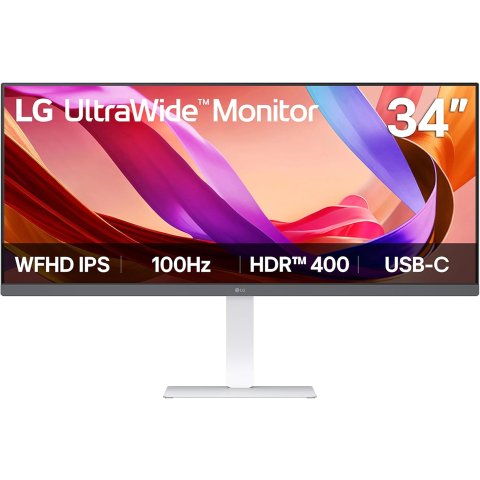 34U530A-W 34英寸超宽IPS显示器 100Hz 白色