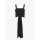 Black Crepe de Chine Front-Tie Tank Top