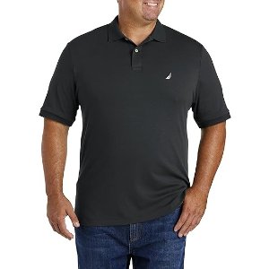 Nautica 男士短袖双条领POLO衫