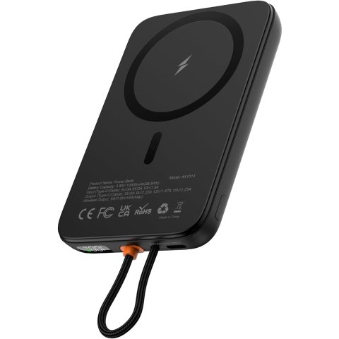 AsperX Magnetic Power Bank 10000mAh Black