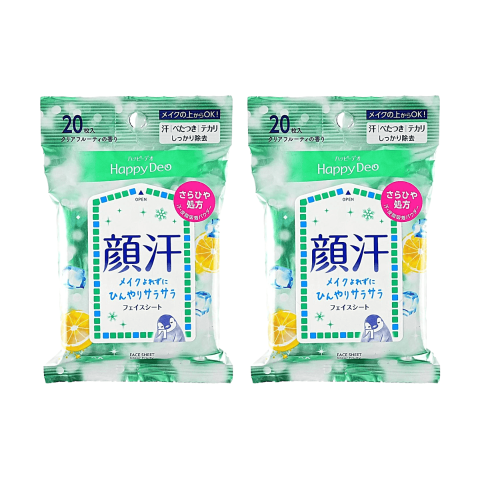 Happy Deo 面部湿巾 20片
