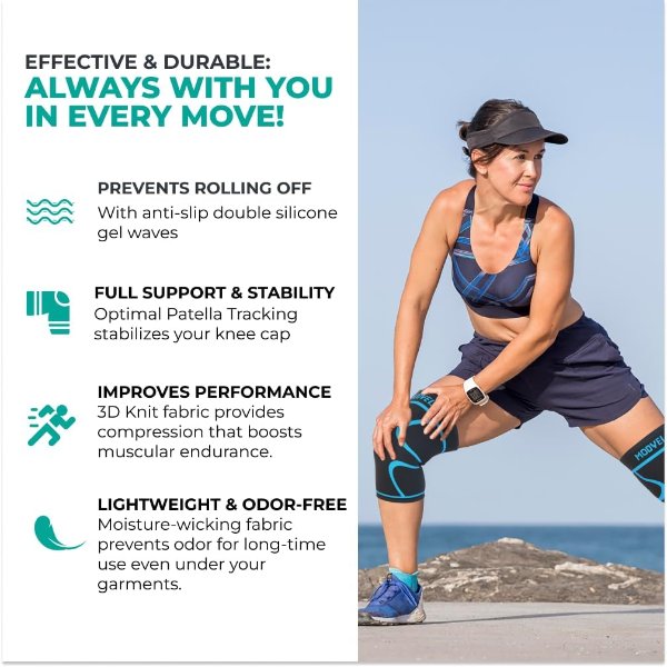Modvel Knee Braces Blue XS 2-Pack