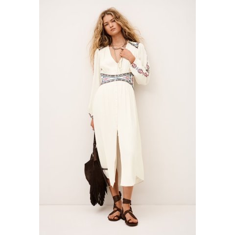 BA&SH Tina Dress Off-White