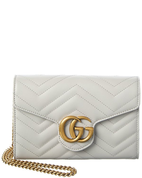 GG Marmont Matelasse Leather Chain Wallet