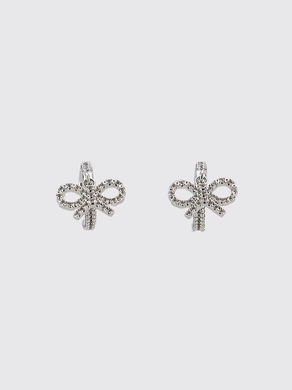 Bow Earrings RS26607EASL Rhinestone Silver