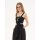 Black Crepe de Chine Front-Tie Tank Top