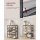 5-Tier Shoe Rack ULBS038K01 Honey Brown Black