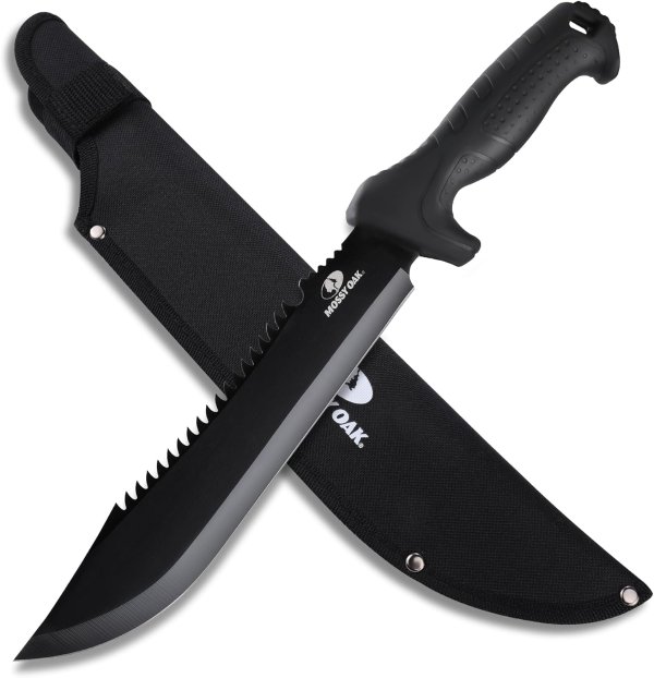 16 Inch Heavy Duty Dual-Edge Machete with Saw