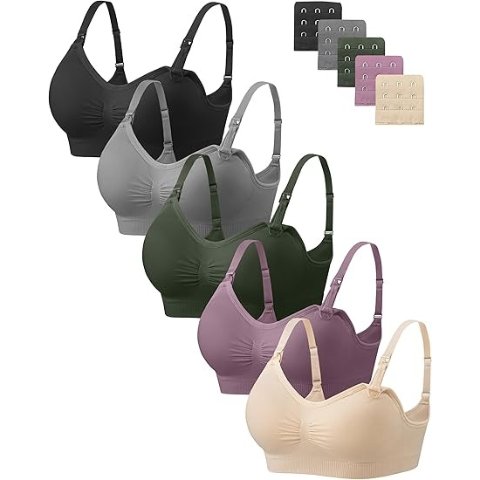 Nursing Bra 5 Pack Wireless Seamless