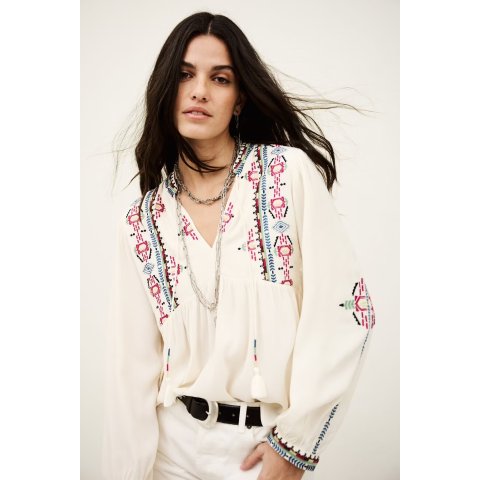 BA&SH Tilt Blouse Off-White
