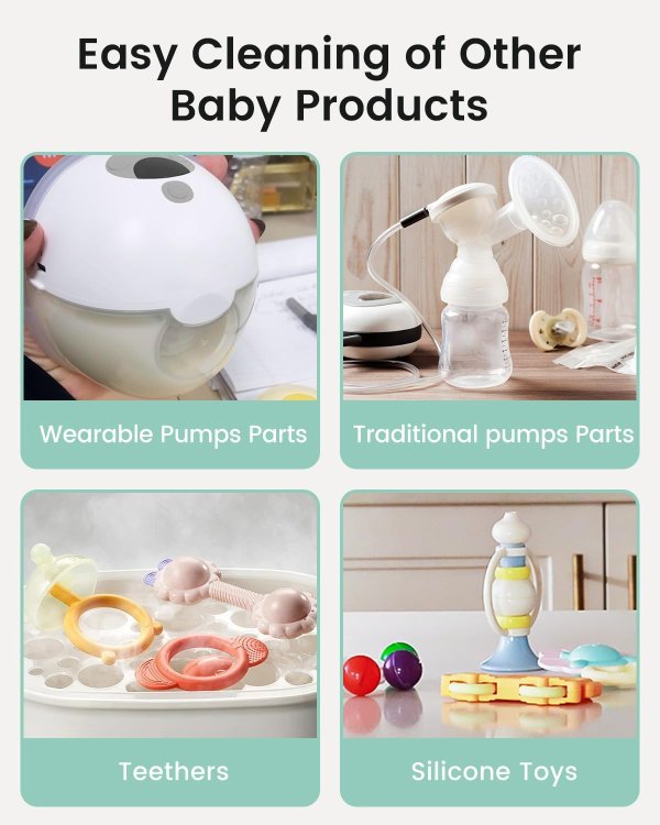 GROWNSY Detergent Washing Tablets 130 Count Baby Bottle Compatible