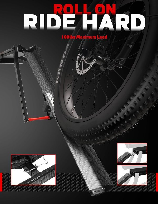Young 200 lbs Ebike Rack 2 Arms with 2" Receiver