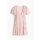  Light Pink Viscose Dress Flared Skirt
